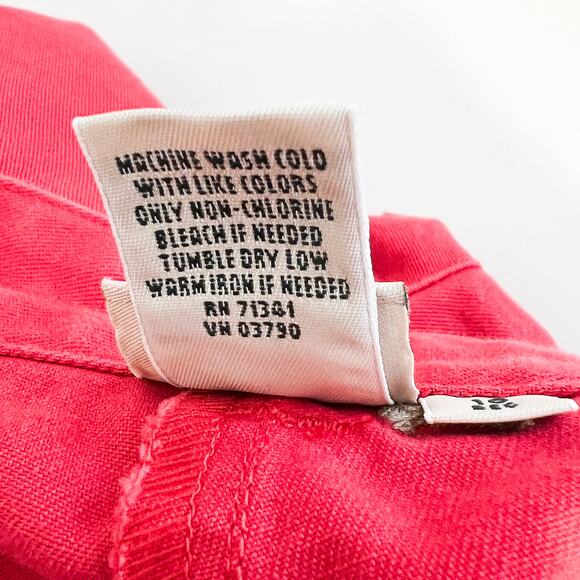 L.L. Bean Cropped Pants Womens 16 Embroidered Dogs Casual Capri Cotton Summer - Picture 5 of 5